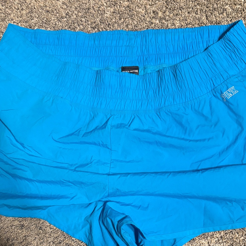 PINK Victoria's Secret Bright Blue Athletic Shorts